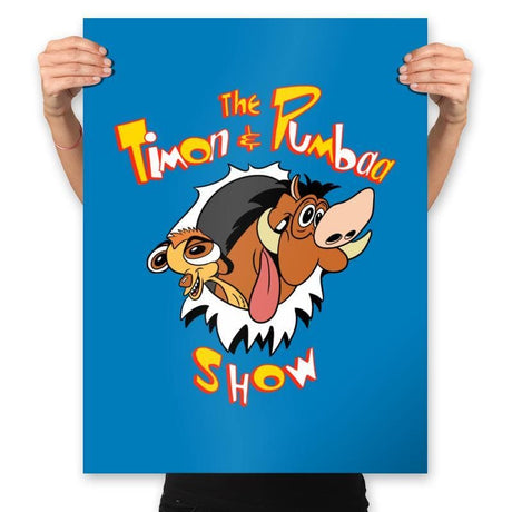 The Timon and Pumbaa Show - Prints Posters RIPT Apparel 18x24 / Turquoise