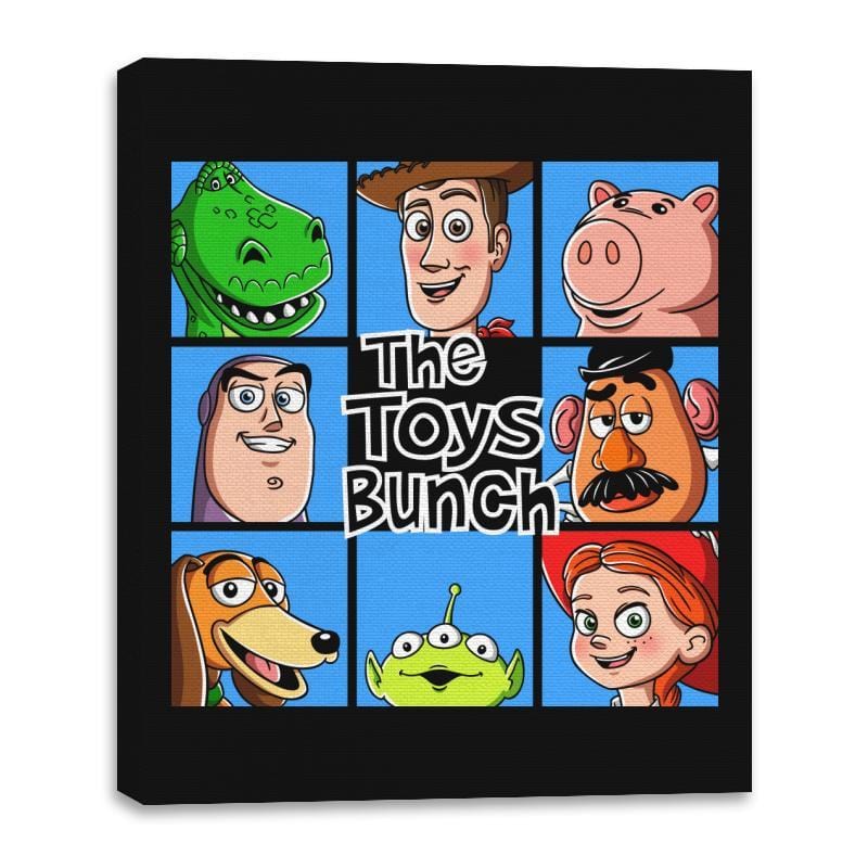 The Toys Bunch - Canvas Wraps Canvas Wraps RIPT Apparel 16x20 / Black