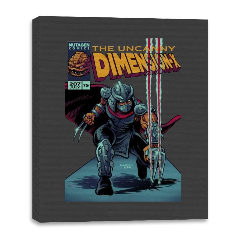 The Uncanny Dimension-X - Canvas Wraps Canvas Wraps RIPT Apparel 16x20 / Charcoal