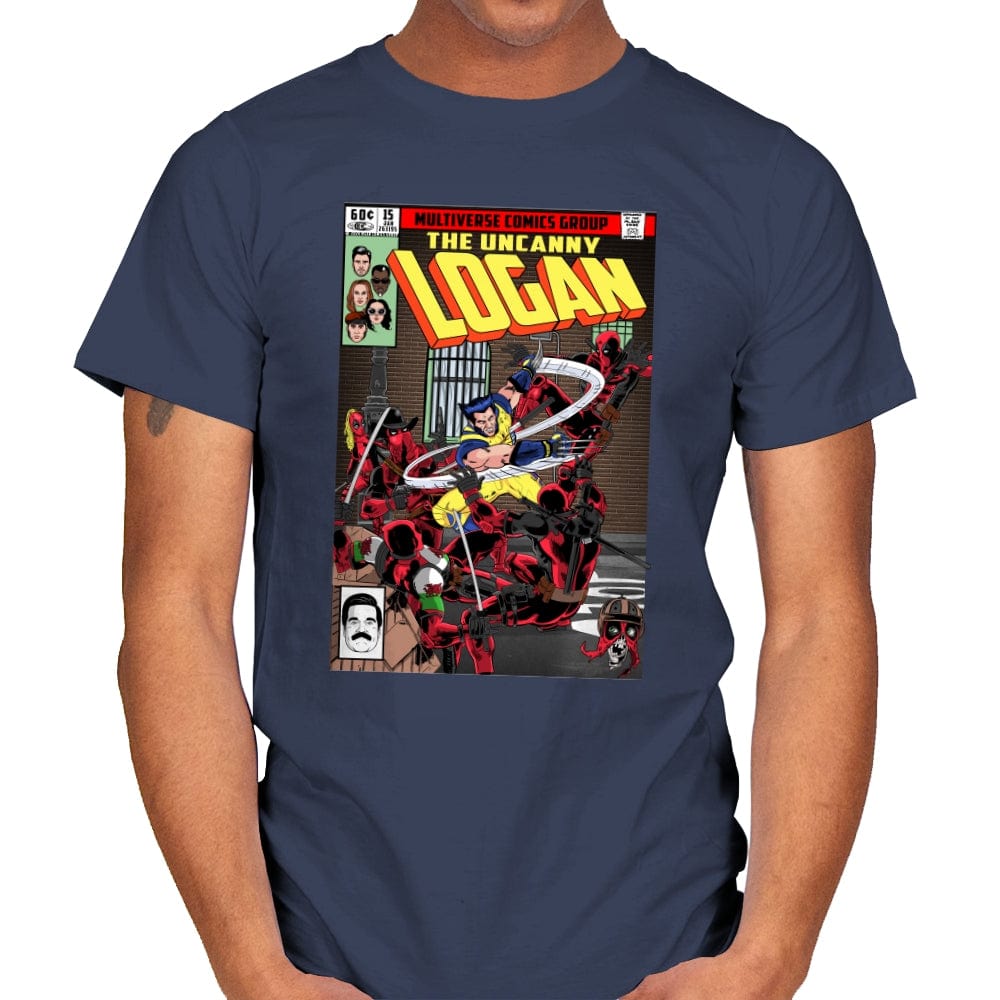 The Uncanny Logan - Mens T-Shirts RIPT Apparel Small / Navy