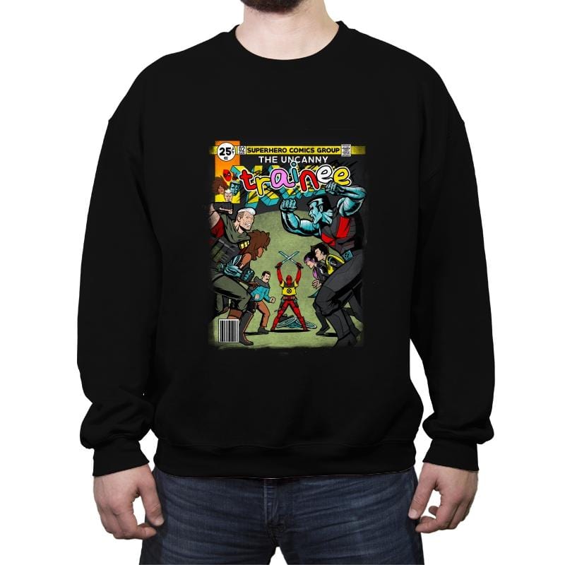 The Uncanny Trainee - Crew Neck Sweatshirt Crew Neck Sweatshirt RIPT Apparel Small / Black