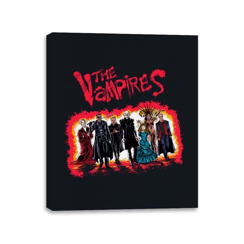 The Vampires - Canvas Wraps Canvas Wraps RIPT Apparel 11x14 / Black