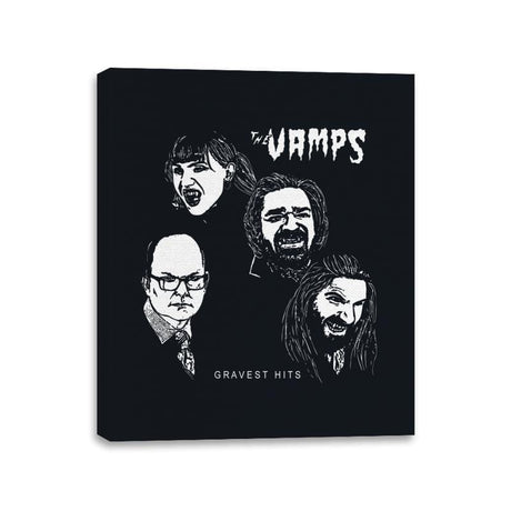 The Vamps - Canvas Wraps Canvas Wraps RIPT Apparel 11x14 / Black