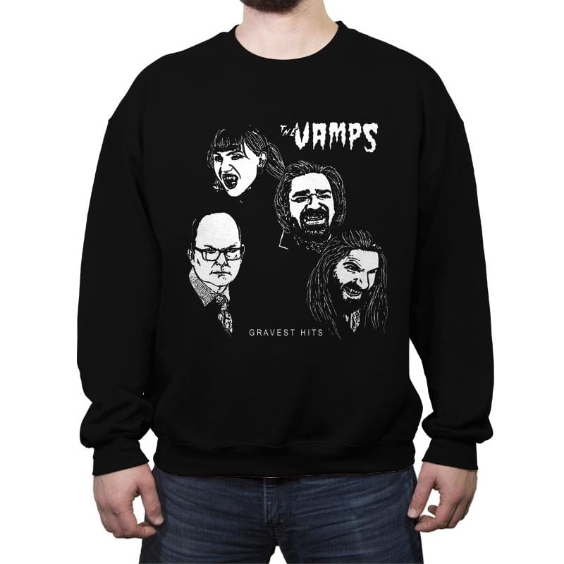 The Vamps - Crew Neck Sweatshirt Crew Neck Sweatshirt RIPT Apparel Small / Black