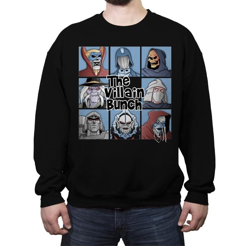 The Villain Bunch - Crew Neck Sweatshirt Crew Neck Sweatshirt RIPT Apparel Small / Black