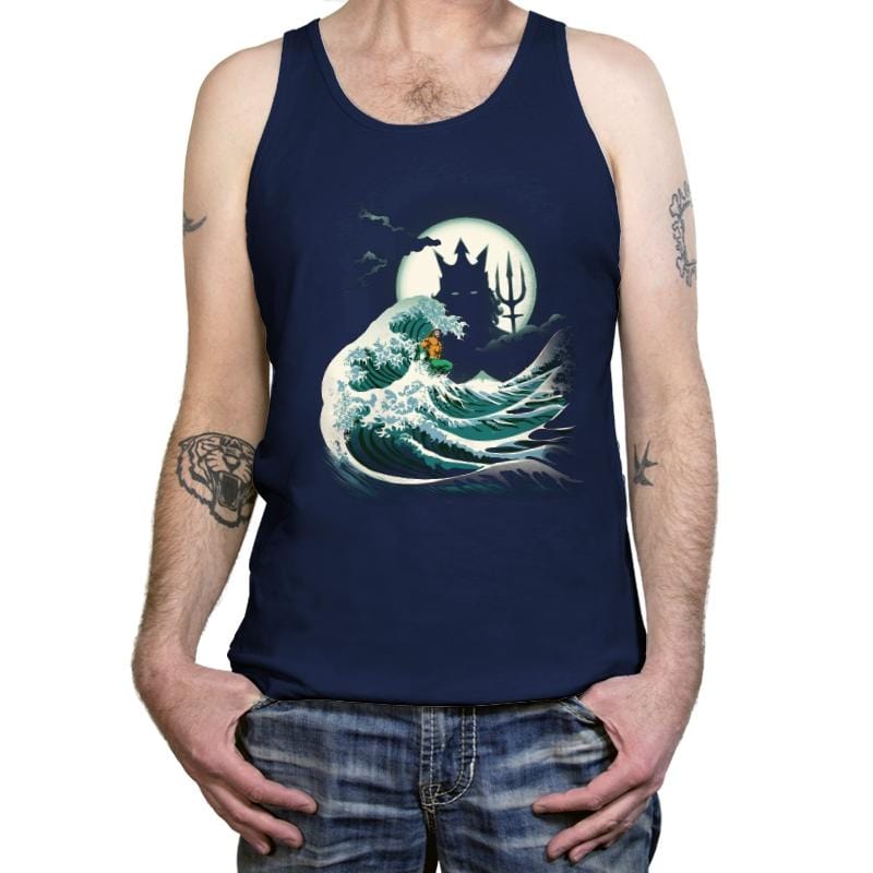 The Wave of Atlantis - Tanktop Tanktop RIPT Apparel X-Small / Navy