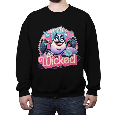 The Wicked Sea - Crew Neck Sweatshirt Crew Neck Sweatshirt RIPT Apparel Small / Black