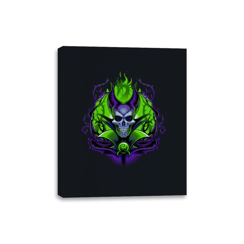 The Witch Skull - Canvas Wraps Canvas Wraps RIPT Apparel 8x10 / Black