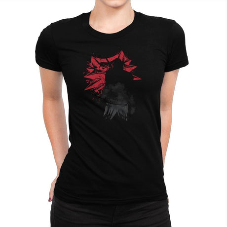 The Witcher Sumi-E - Sumi Ink Wars - Womens Premium T-Shirts RIPT Apparel Small / Natural