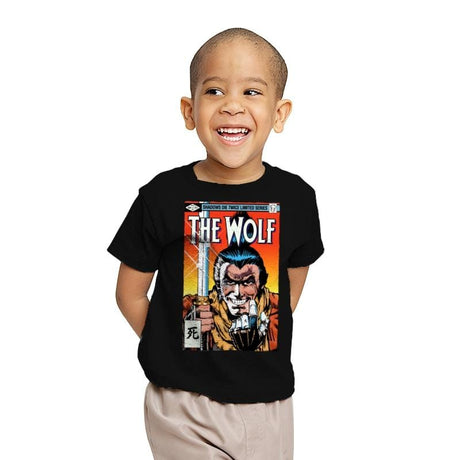 The Wolf - Youth T-Shirts RIPT Apparel X-small / Black