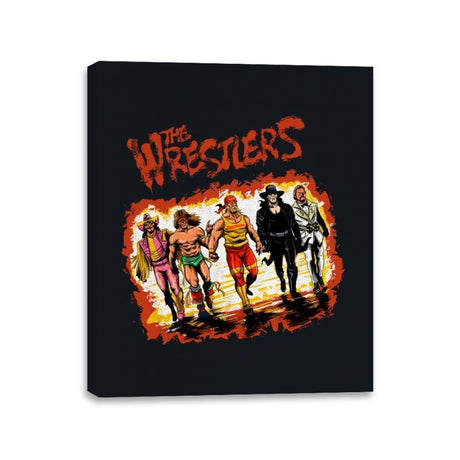 The Wrestlers - Canvas Wraps Canvas Wraps RIPT Apparel 11x14 / Black