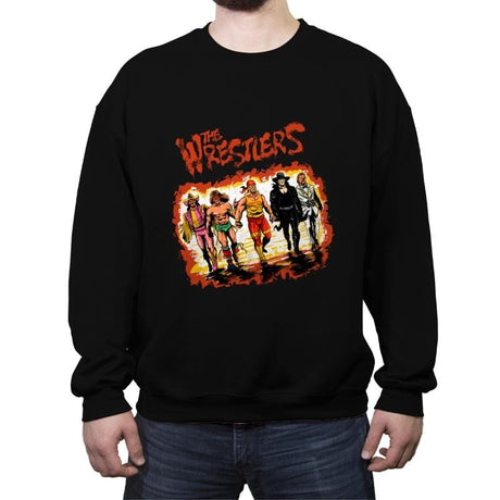 The Wrestlers - Crew Neck Sweatshirt Crew Neck Sweatshirt RIPT Apparel Small / Black