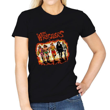 The Wrestlers - Womens T-Shirts RIPT Apparel Small / Black