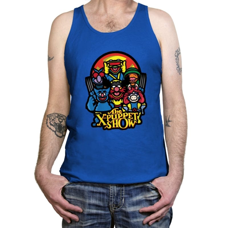 The X-Puppet Show - Tanktop Tanktop RIPT Apparel X-Small / True Royal