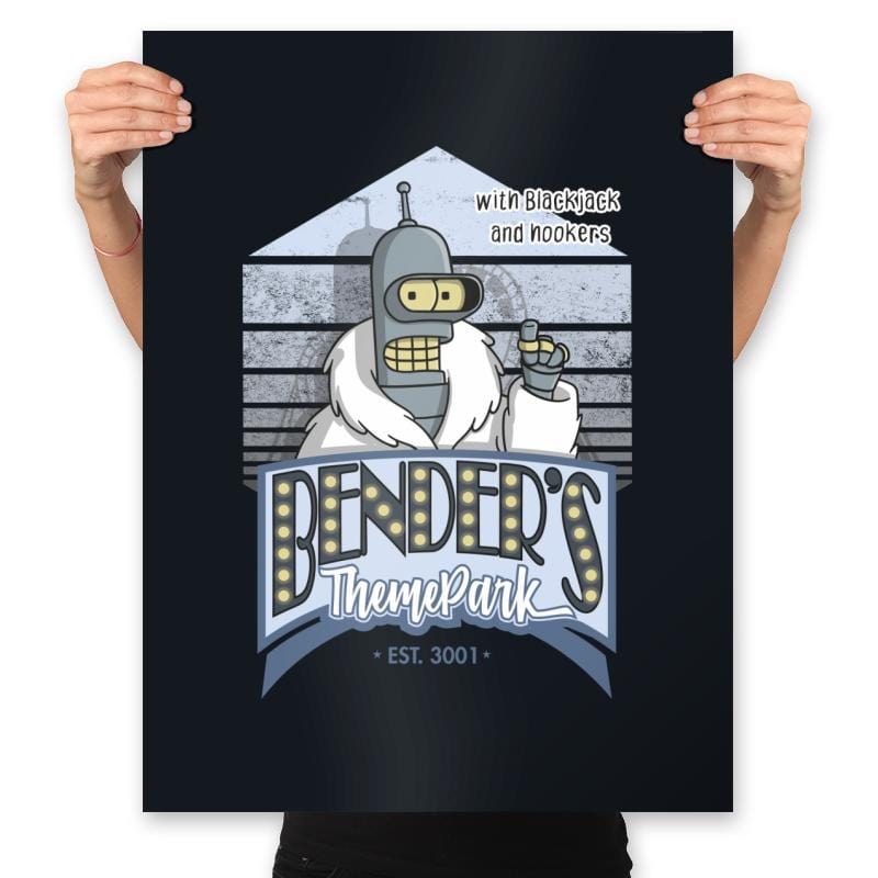 Theme Park - Prints Posters RIPT Apparel 18x24 / Black