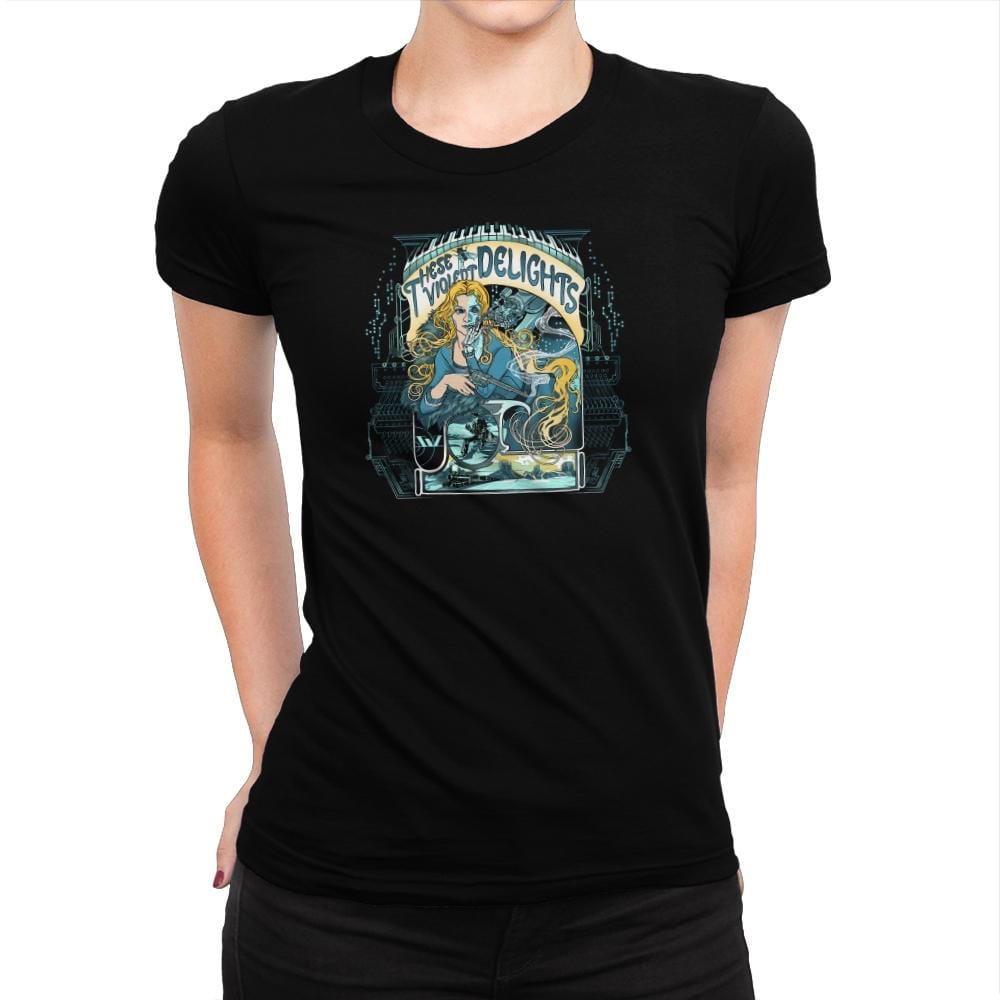 These Violent Delights Exclusive - Womens Premium T-Shirts RIPT Apparel Small / Indigo