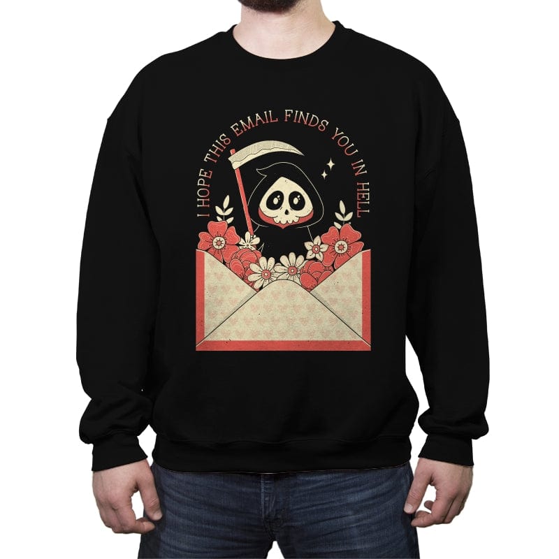 This Email - Crew Neck Sweatshirt Crew Neck Sweatshirt RIPT Apparel Small / Black