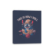 This is How I Roll - Canvas Wraps Canvas Wraps RIPT Apparel 8x10 / Navy