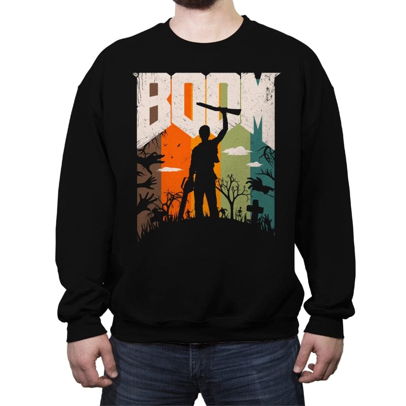 This is my Boomstick - Crew Neck Sweatshirt Crew Neck Sweatshirt RIPT Apparel Small / Black