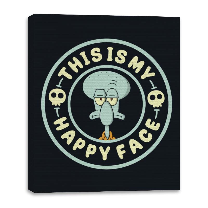 This is My Happy Face - Canvas Wraps Canvas Wraps RIPT Apparel 16x20 / Black