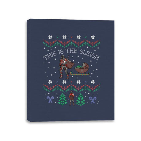 This Is The Sleigh - Canvas Wraps Canvas Wraps RIPT Apparel 11x14 / Navy