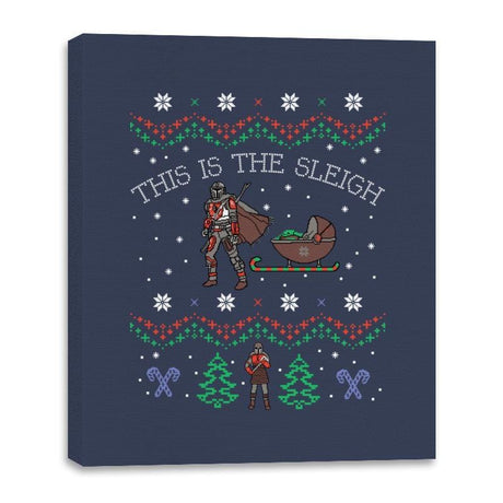 This Is The Sleigh - Canvas Wraps Canvas Wraps RIPT Apparel 16x20 / Navy