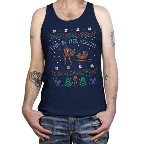 This Is The Sleigh - Tanktop Tanktop RIPT Apparel X-Small / Navy