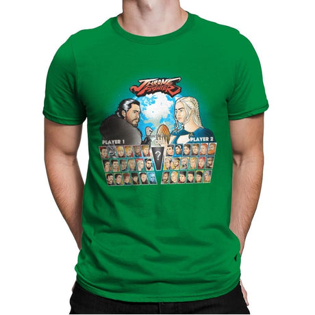 Throne Fighter IV - Mens Premium T-Shirts RIPT Apparel Small / Kelly Green