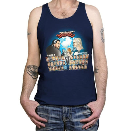 Throne Fighter IV - Tanktop Tanktop RIPT Apparel X-Small / Navy