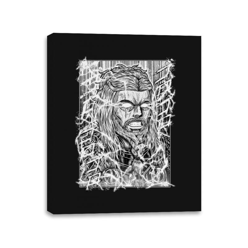 Thunder God - Canvas Wraps Canvas Wraps RIPT Apparel 11x14 / Black