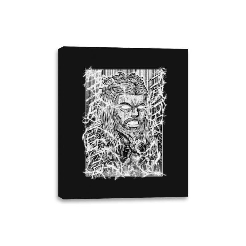 Thunder God - Canvas Wraps Canvas Wraps RIPT Apparel 8x10 / Black