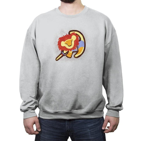 Thunder King Reprint - Crew Neck Sweatshirt Crew Neck Sweatshirt RIPT Apparel Small / Sport Gray