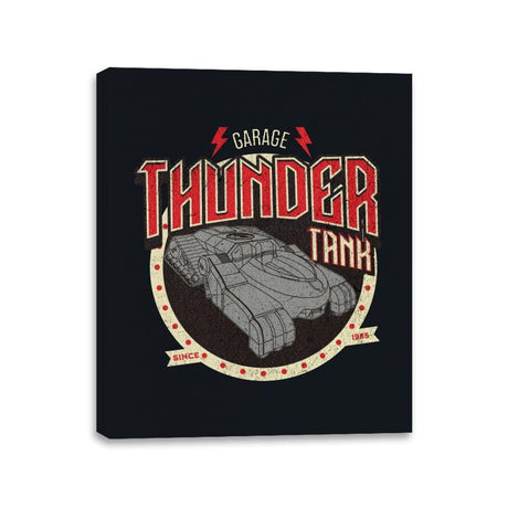 Thunder Tank Garage - Canvas Wraps Canvas Wraps RIPT Apparel 11x14 / Black