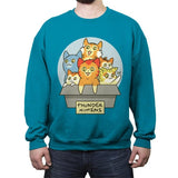 Thunderkittens - Crew Neck Sweatshirt Crew Neck Sweatshirt RIPT Apparel Small / Antique Sapphire