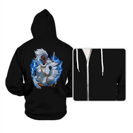 Thunderstorm Samurai - Hoodies Hoodies RIPT Apparel Small / Black