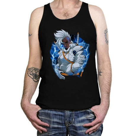 Thunderstorm Samurai - Tanktop Tanktop RIPT Apparel X-Small / Black