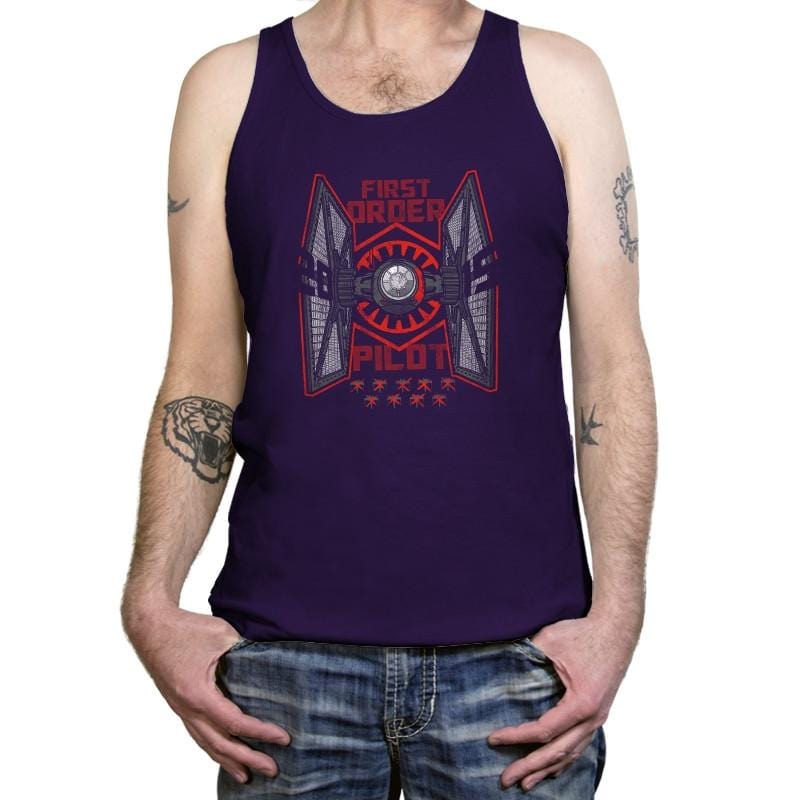 Tie Pilot Exclusive - Tanktop Tanktop RIPT Apparel X-Small / Team Purple