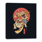 Tiger Cat Meowster - Canvas Wraps Canvas Wraps RIPT Apparel 16x20 / Black