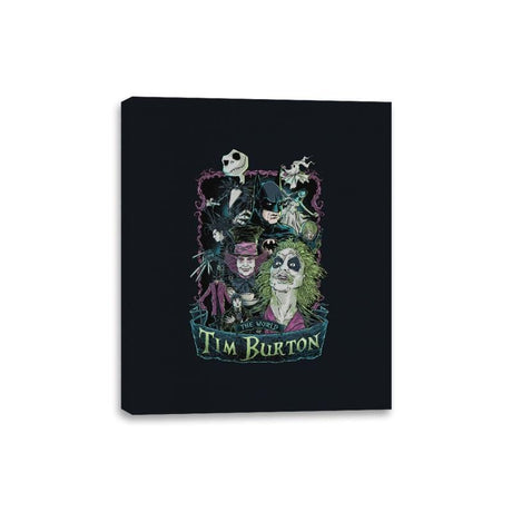 Tim Burton Director Films - Canvas Wraps Canvas Wraps RIPT Apparel 8x10 / Black