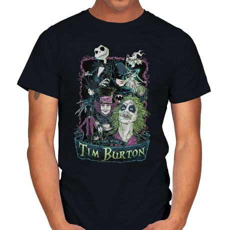 Tim Burton Director Films - Mens T-Shirts RIPT Apparel Small / Black