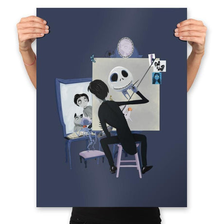 Time Lapse Selfie  - Prints Posters RIPT Apparel 18x24 / Navy