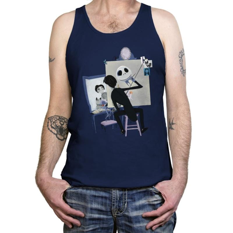 Time Lapse Selfie  - Tanktop Tanktop RIPT Apparel X-Small / Navy