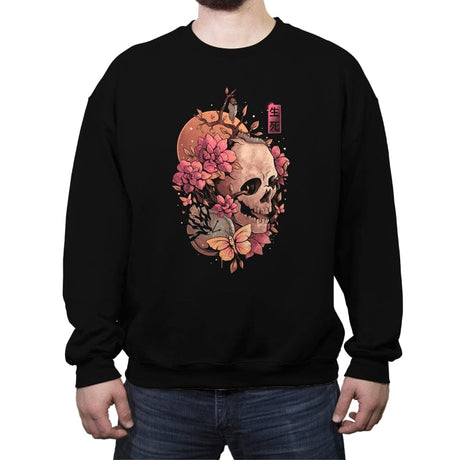 Time of the Death - Crew Neck Sweatshirt Crew Neck Sweatshirt RIPT Apparel Small / Black