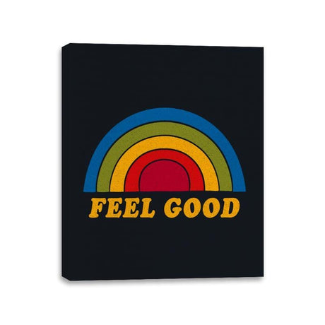 Time To Feel Good - Canvas Wraps Canvas Wraps RIPT Apparel 11x14 / Black