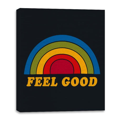 Time To Feel Good - Canvas Wraps Canvas Wraps RIPT Apparel 16x20 / Black