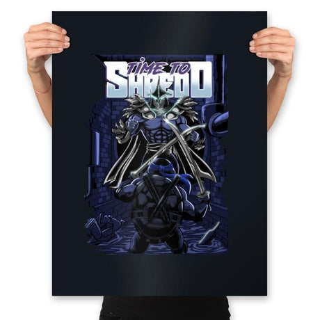 Time to Shredd - Prints Posters RIPT Apparel 18x24 / Black