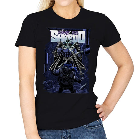 Time to Shredd - Womens T-Shirts RIPT Apparel Small / Black