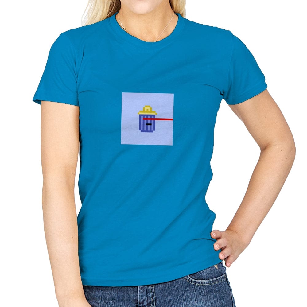 Tiny Trashcan 1031 - Womens T-Shirts RIPT Apparel Small / Sapphire