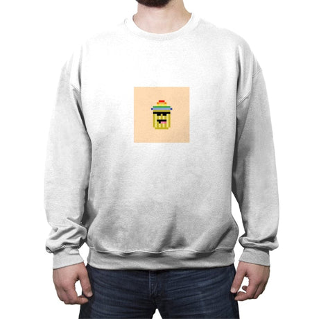 Tiny Trashcan 2703 - Crew Neck Sweatshirt Crew Neck Sweatshirt RIPT Apparel Small / White