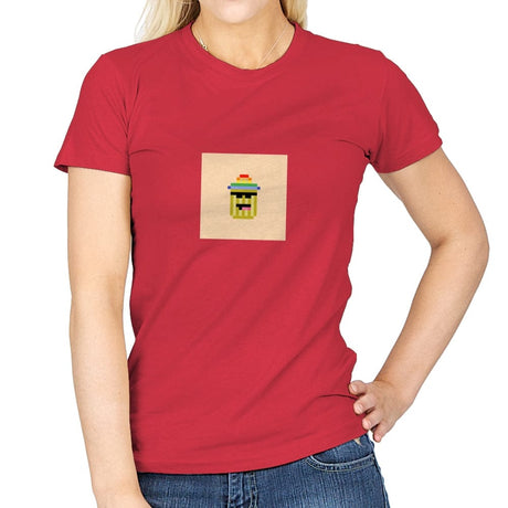 Tiny Trashcan 2703 - Womens T-Shirts RIPT Apparel Small / Red